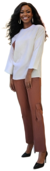 Picture of Women White and Red Dress